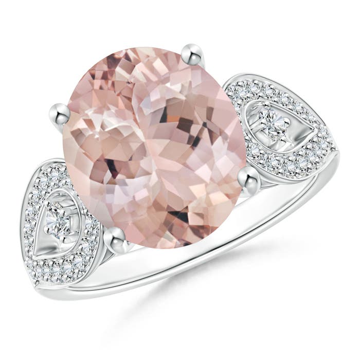 AA - Morganite / 5.08 CT / 14 KT White Gold