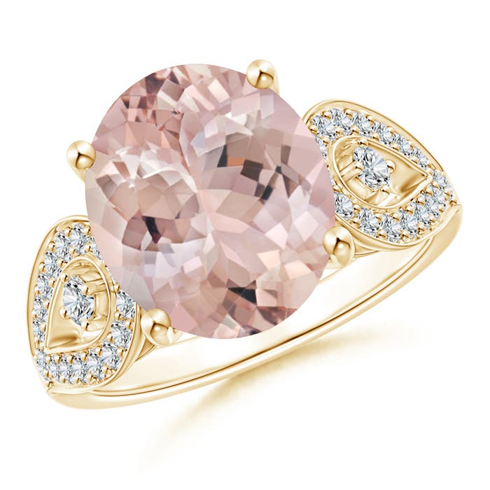 AA - Morganite / 5.08 CT / 14 KT Yellow Gold