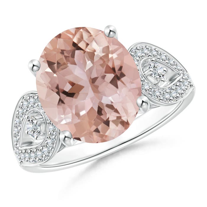 AAA - Morganite / 5.08 CT / 14 KT White Gold