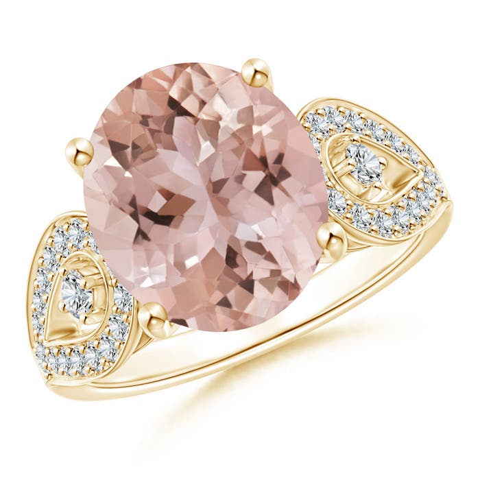 AAA - Morganite / 5.08 CT / 14 KT Yellow Gold