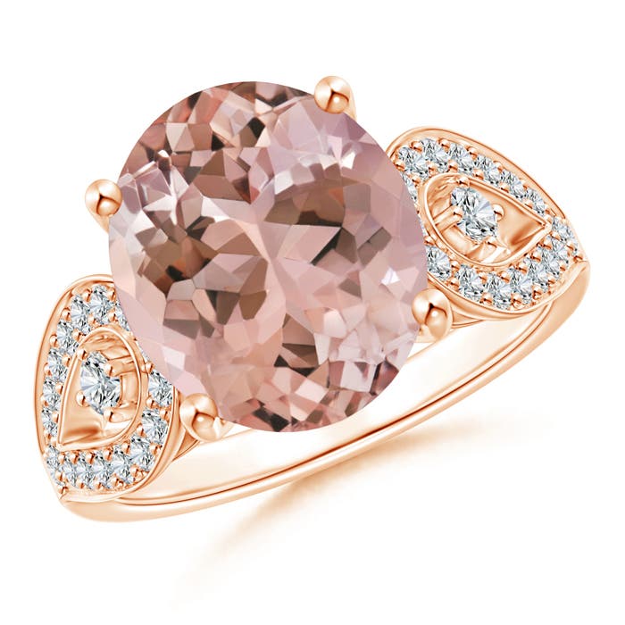 AAAA - Morganite / 5.08 CT / 14 KT Rose Gold