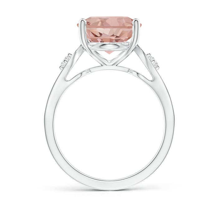 AAAA - Morganite / 5.08 CT / 14 KT White Gold