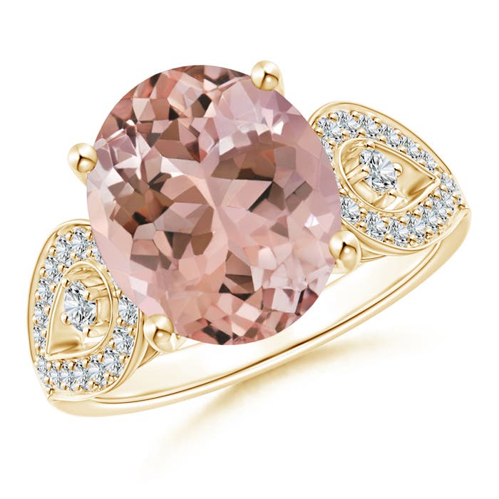 AAAA - Morganite / 5.08 CT / 14 KT Yellow Gold