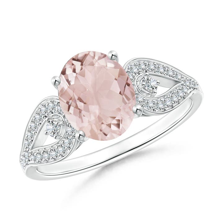 A - Morganite / 1.93 CT / 14 KT White Gold