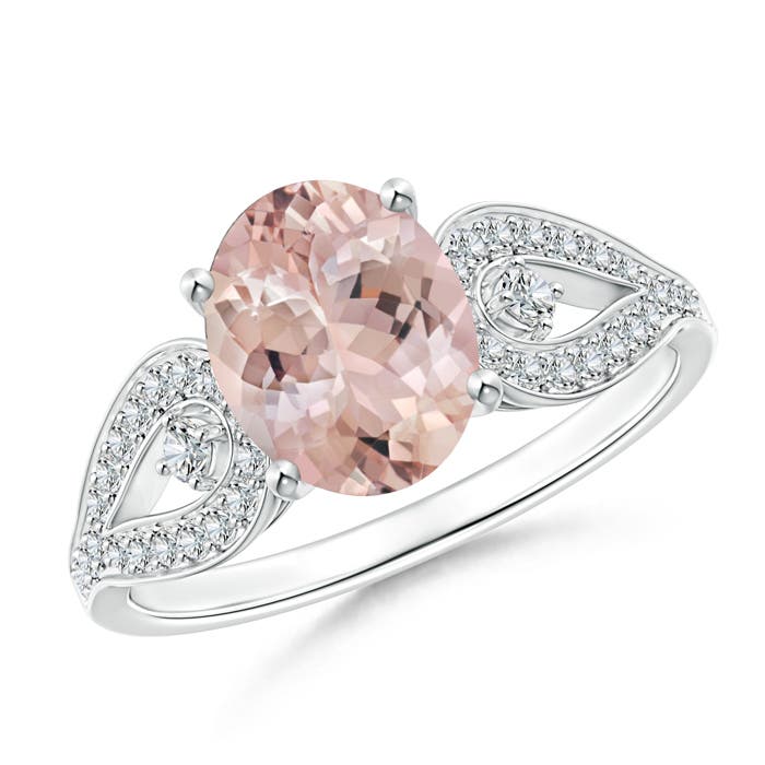 AA - Morganite / 1.93 CT / 14 KT White Gold