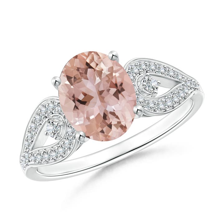 AAA - Morganite / 1.93 CT / 14 KT White Gold