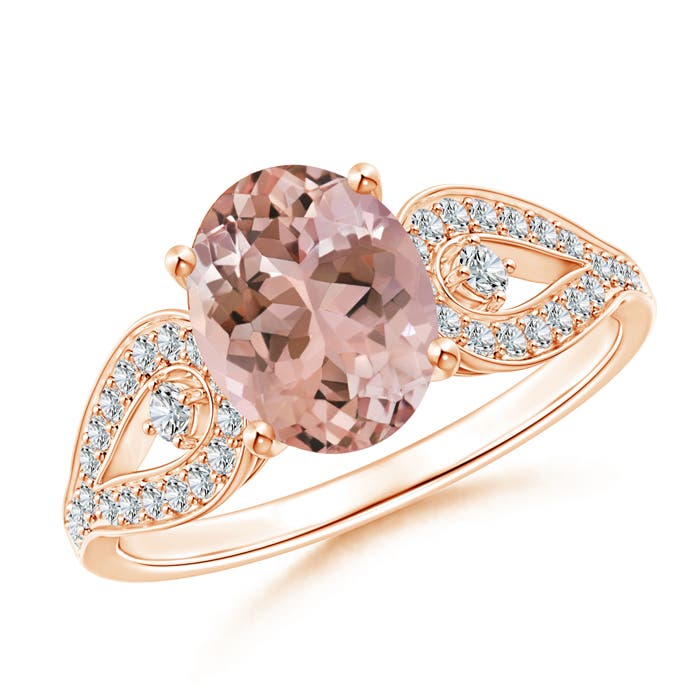 AAAA - Morganite / 1.93 CT / 14 KT Rose Gold