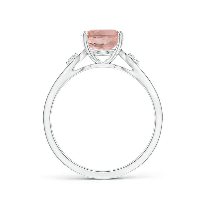 AAAA - Morganite / 1.93 CT / 14 KT White Gold