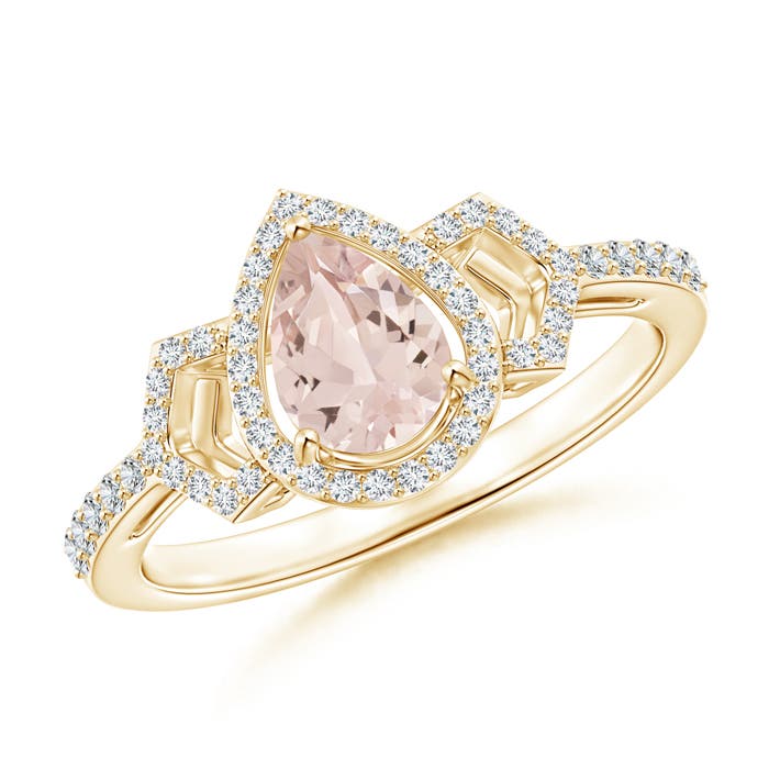 AA - Morganite / 0.84 CT / 14 KT Yellow Gold