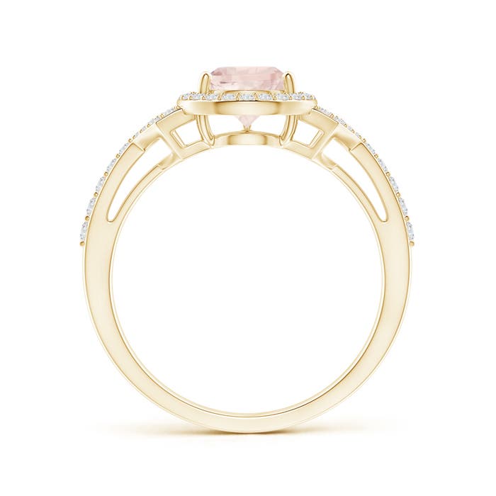 A - Morganite / 1.23 CT / 14 KT Yellow Gold