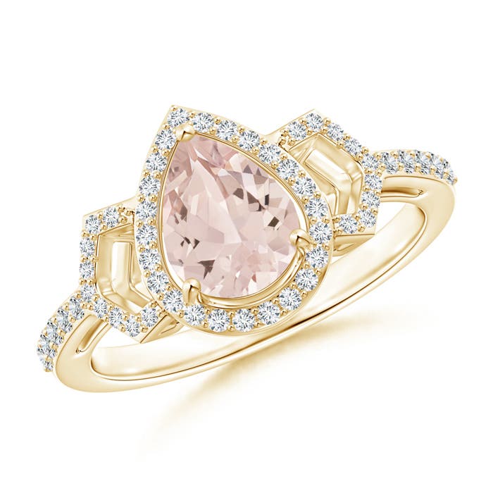 AA - Morganite / 1.23 CT / 14 KT Yellow Gold