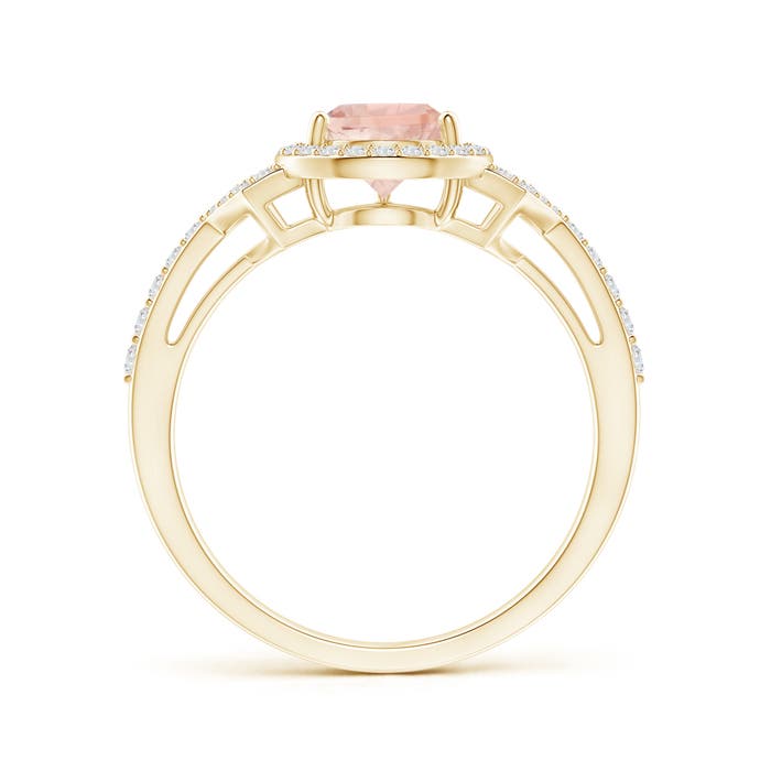 AAA - Morganite / 1.23 CT / 14 KT Yellow Gold