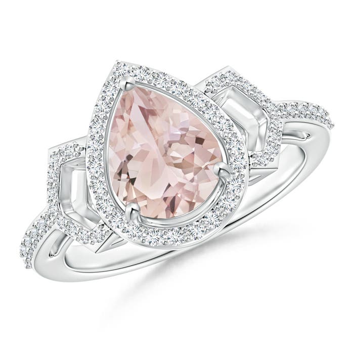 A - Morganite / 1.72 CT / 14 KT White Gold