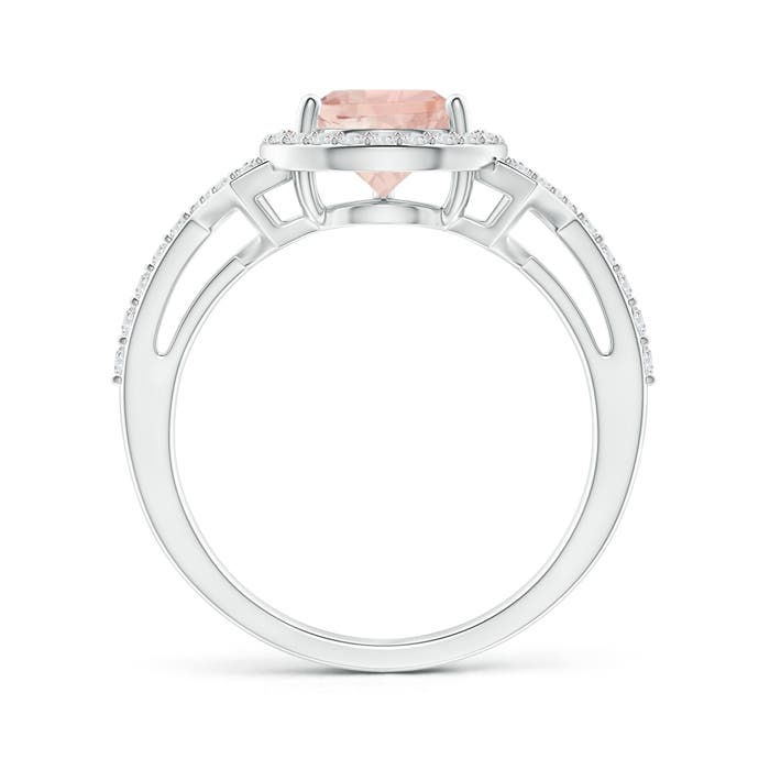 AA - Morganite / 1.72 CT / 14 KT White Gold