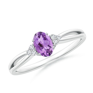 Oval A Amethyst