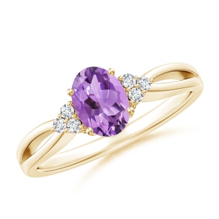 Oval A Amethyst