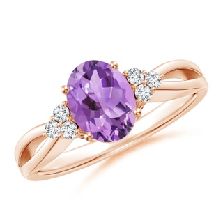 Oval A Amethyst