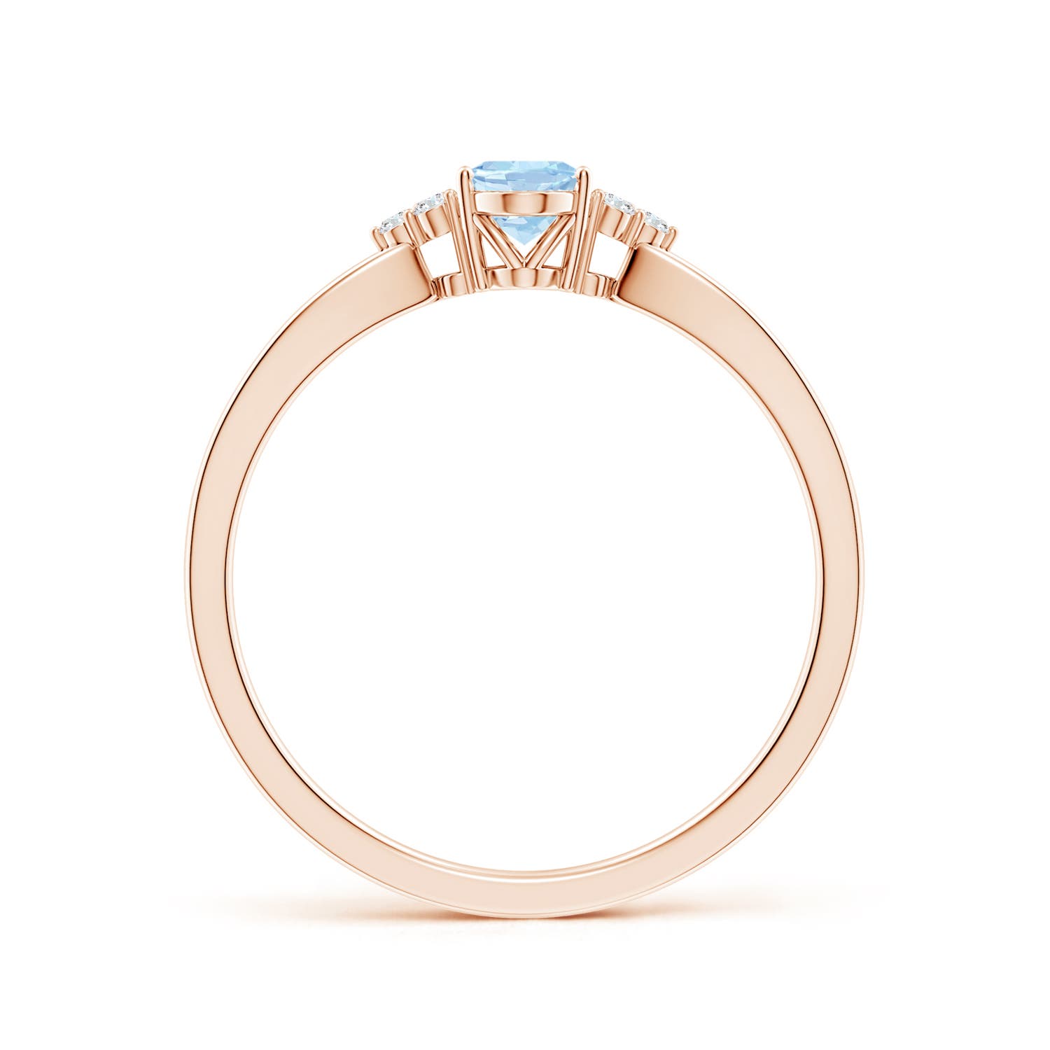 AA - Aquamarine / 0.46 CT / 14 KT Rose Gold