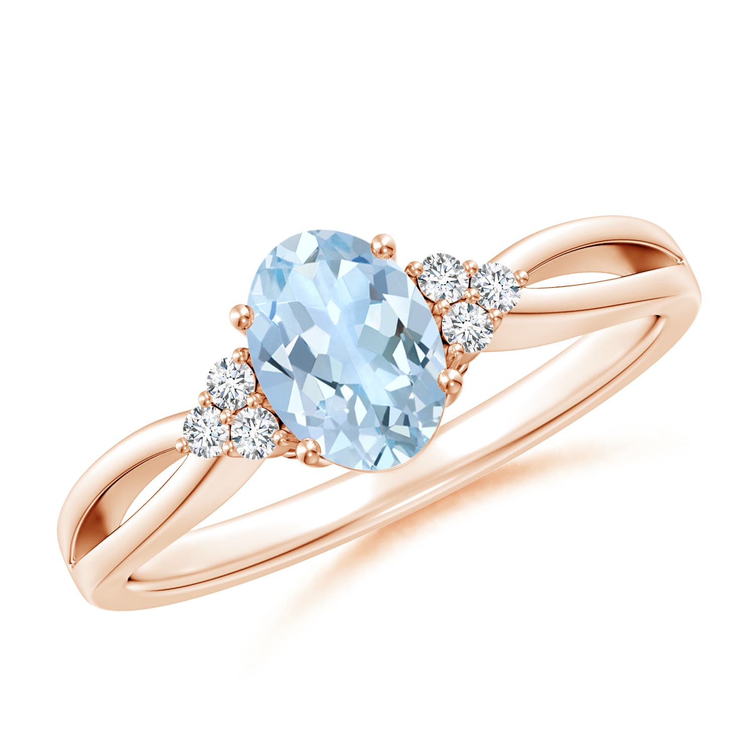 AA - Aquamarine / 0.67 CT / 14 KT Rose Gold