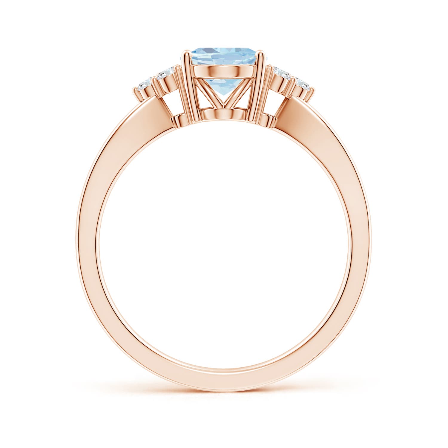 A - Aquamarine / 1.08 CT / 14 KT Rose Gold