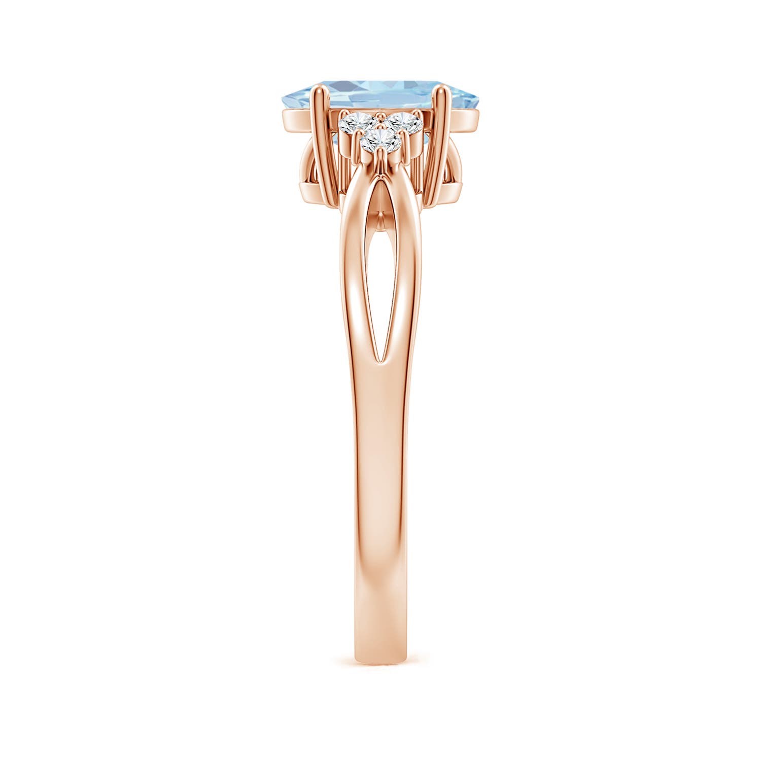 A - Aquamarine / 1.08 CT / 14 KT Rose Gold