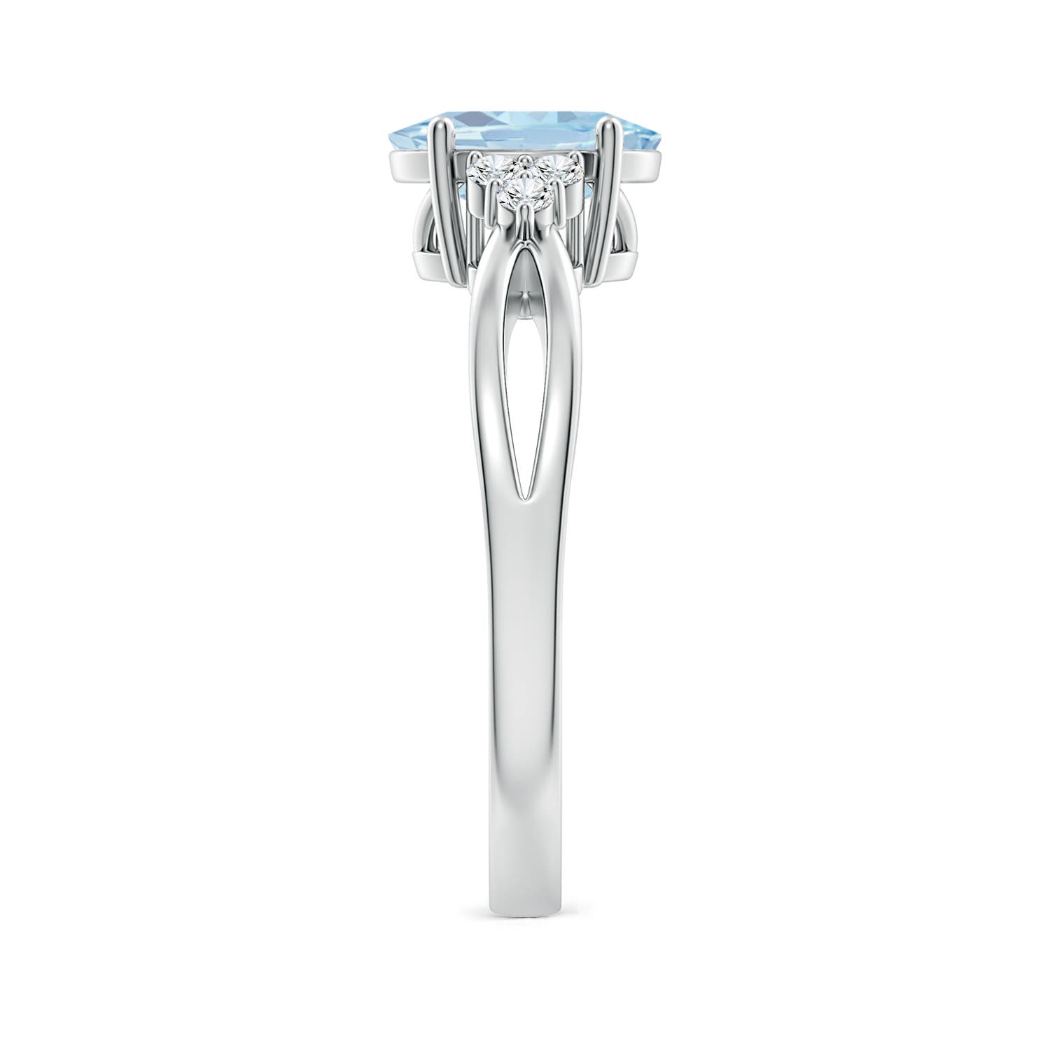 A - Aquamarine / 1.08 CT / 14 KT White Gold