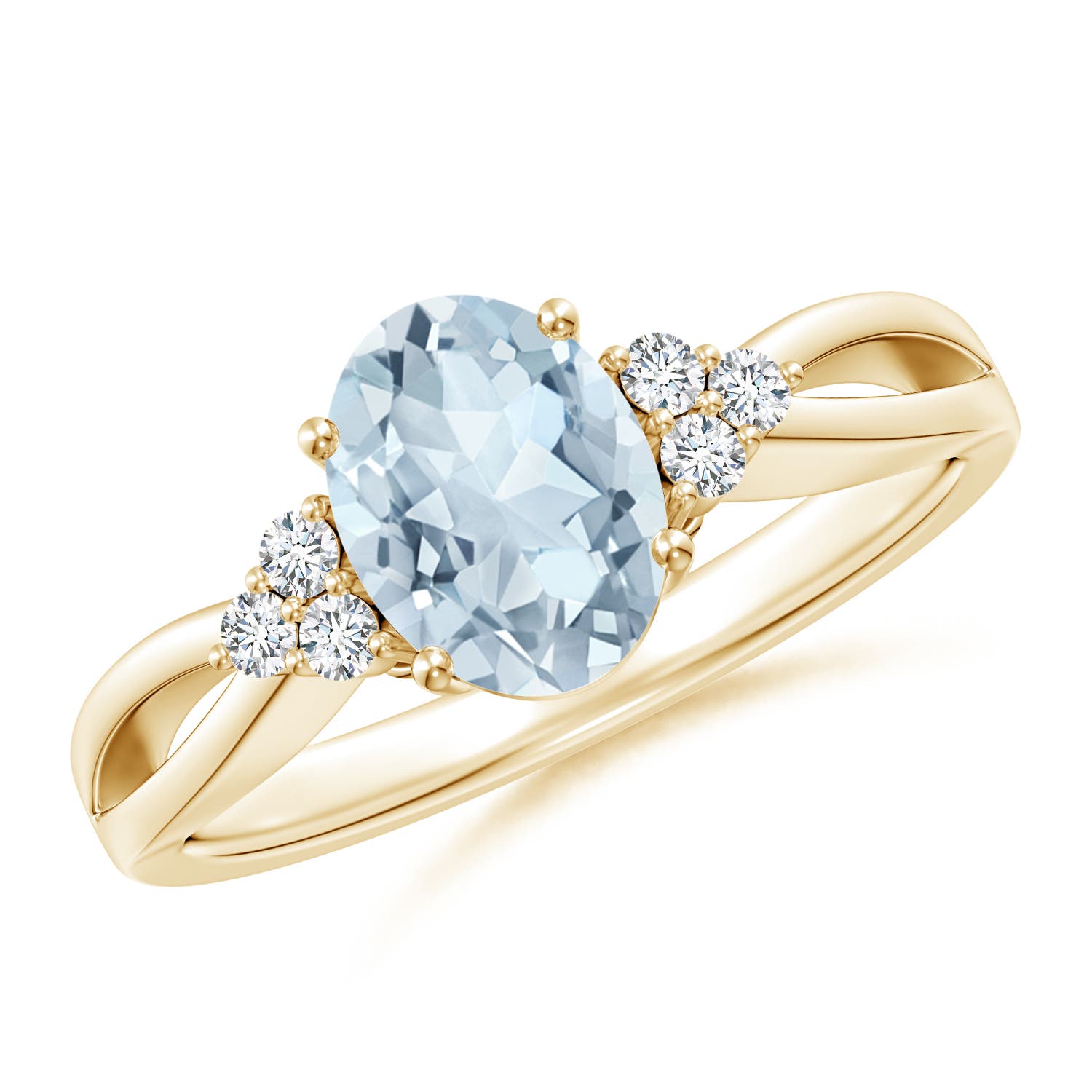 A - Aquamarine / 1.08 CT / 14 KT Yellow Gold