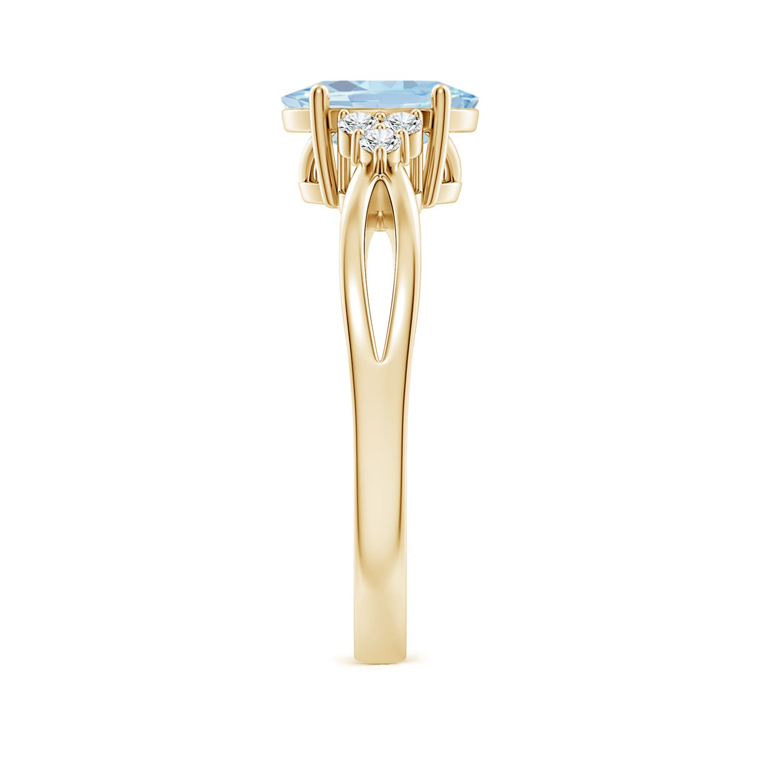 A - Aquamarine / 1.08 CT / 14 KT Yellow Gold