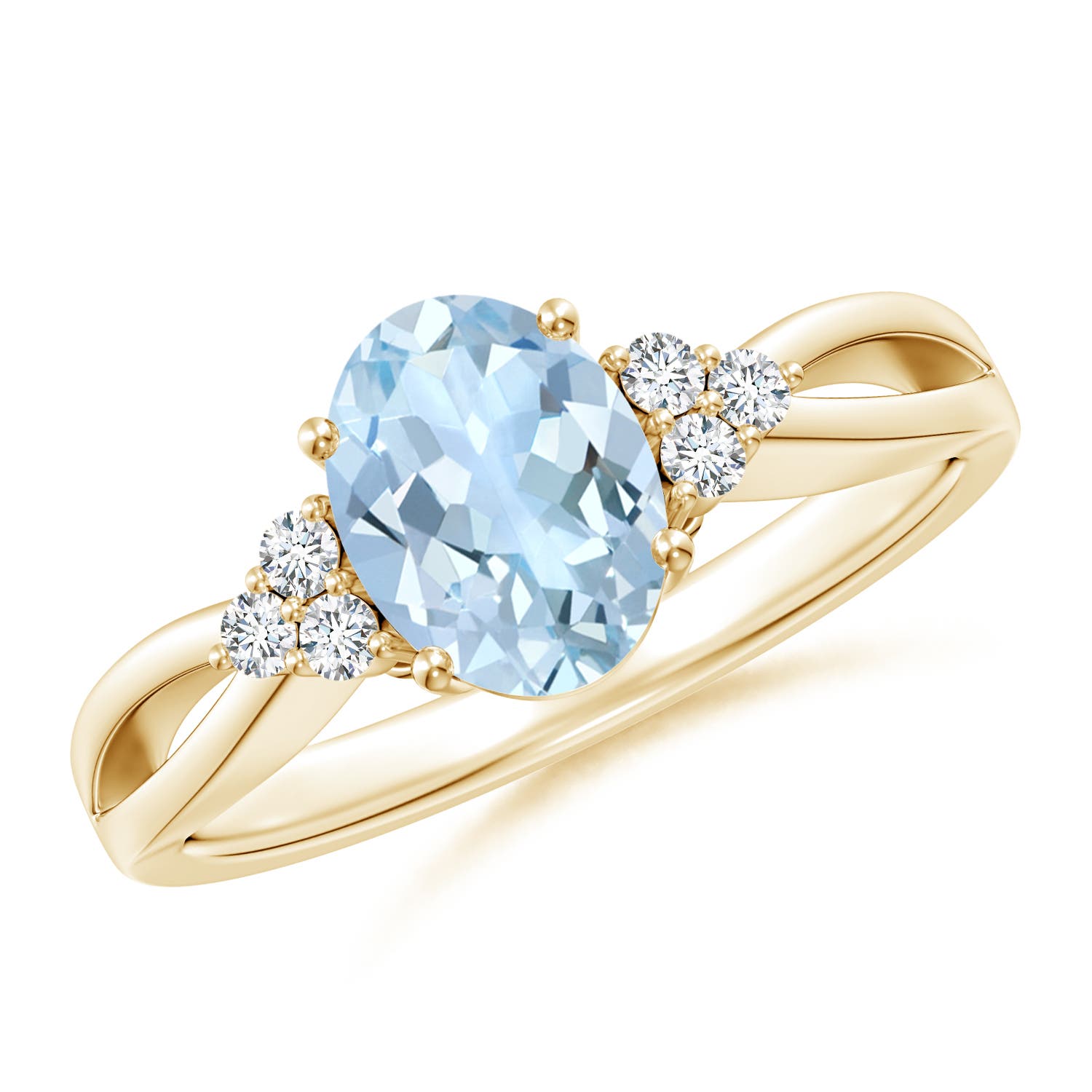 AA - Aquamarine / 1.08 CT / 14 KT Yellow Gold