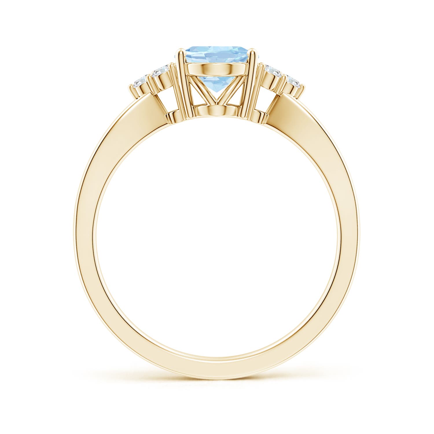 AA - Aquamarine / 1.08 CT / 14 KT Yellow Gold