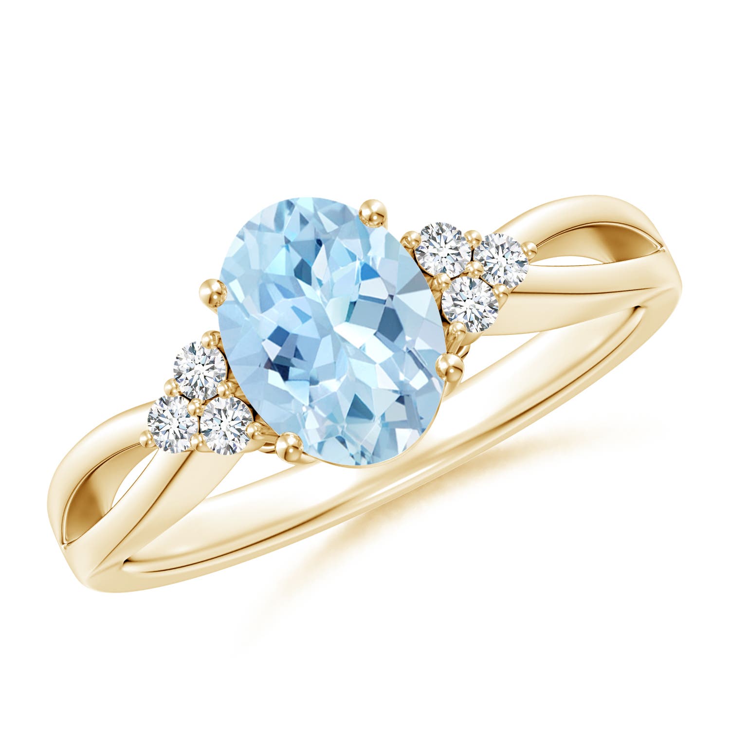 AAA - Aquamarine / 1.08 CT / 14 KT Yellow Gold