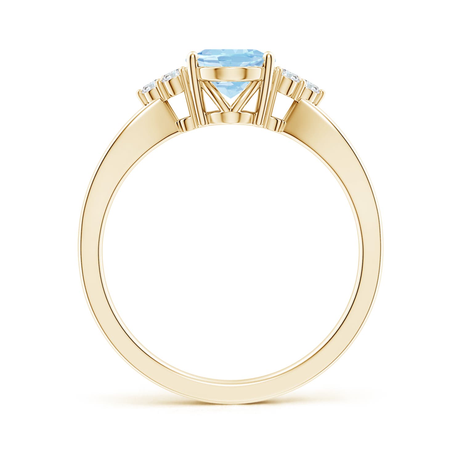 AAA - Aquamarine / 1.08 CT / 14 KT Yellow Gold