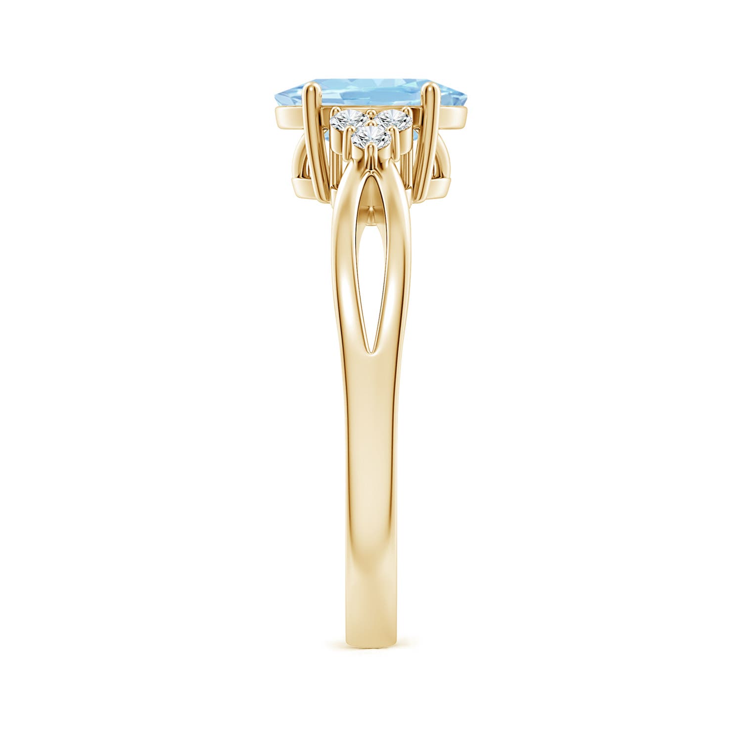 AAA - Aquamarine / 1.08 CT / 14 KT Yellow Gold