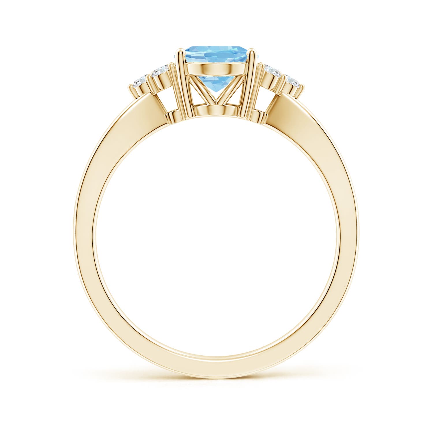 AAAA - Aquamarine / 1.08 CT / 14 KT Yellow Gold