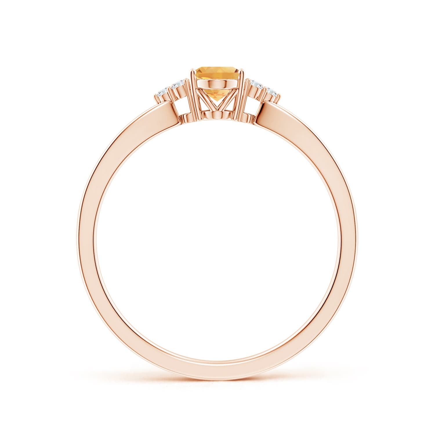 A - Citrine / 0.46 CT / 14 KT Rose Gold