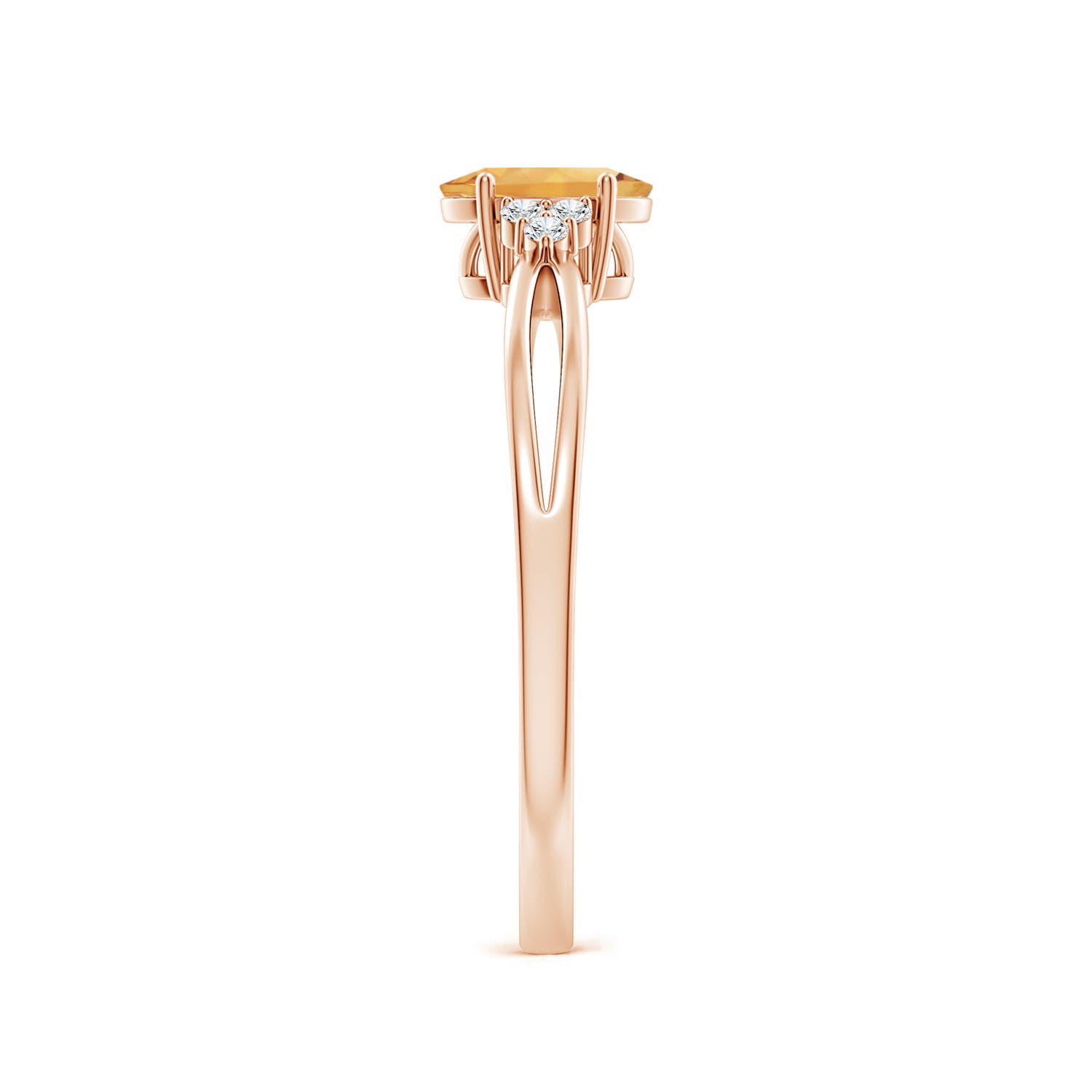 A - Citrine / 0.46 CT / 14 KT Rose Gold