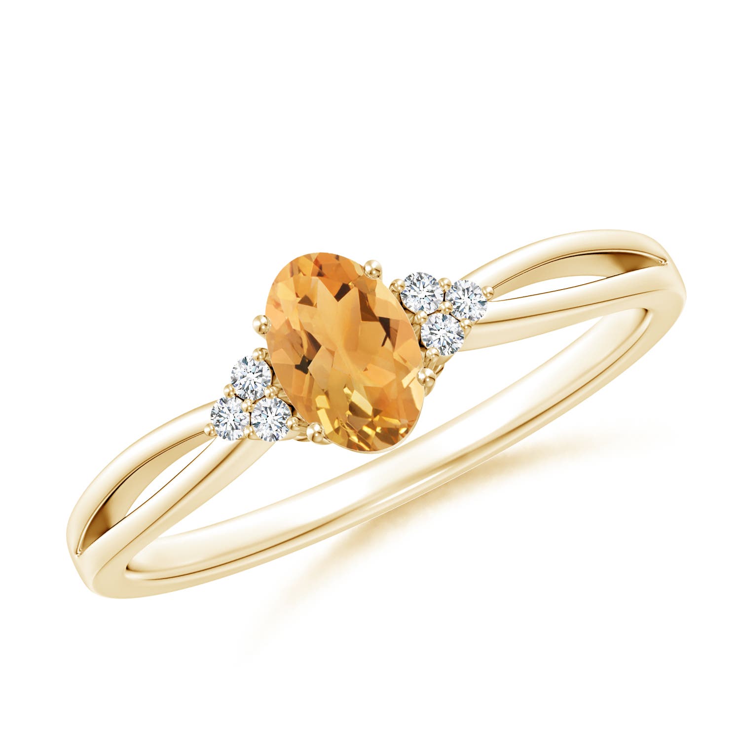 A - Citrine / 0.46 CT / 14 KT Yellow Gold