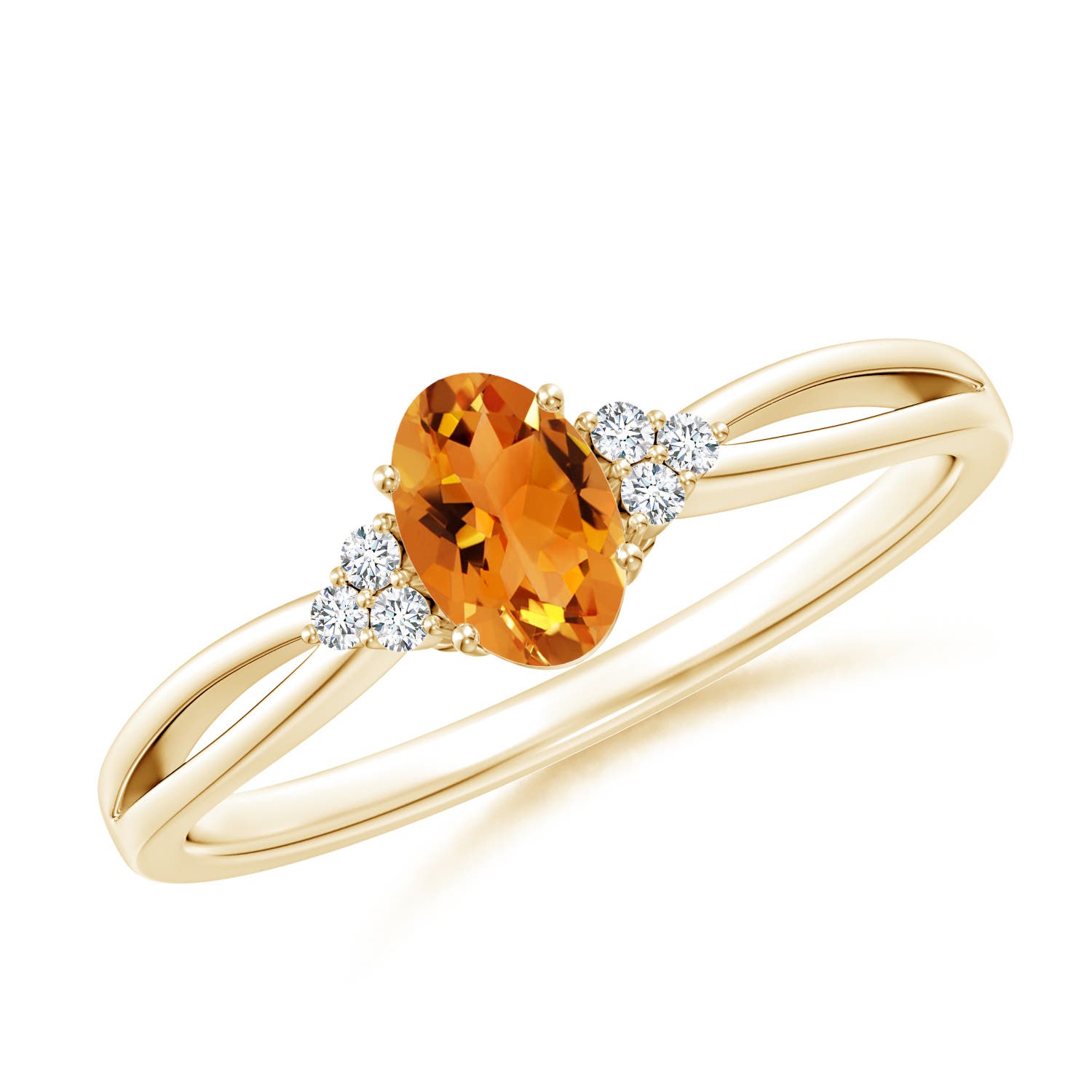 AAA - Citrine / 0.46 CT / 14 KT Yellow Gold