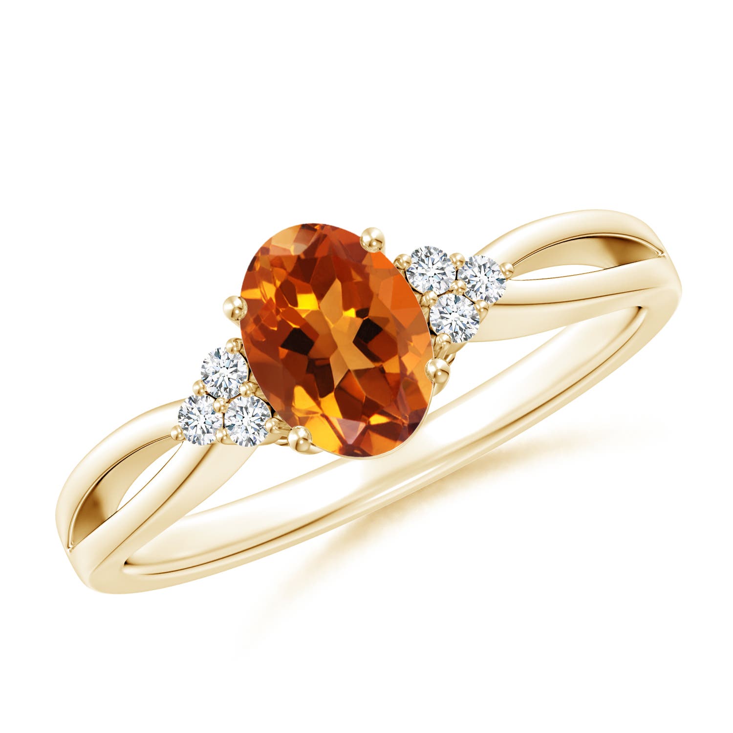 AAAA - Citrine / 0.82 CT / 14 KT Yellow Gold