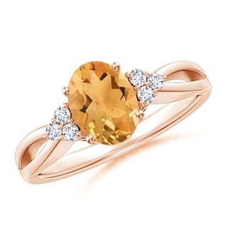 Oval A Citrine