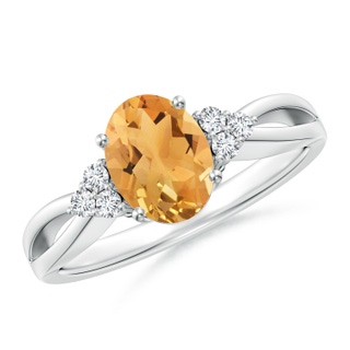 Oval A Citrine