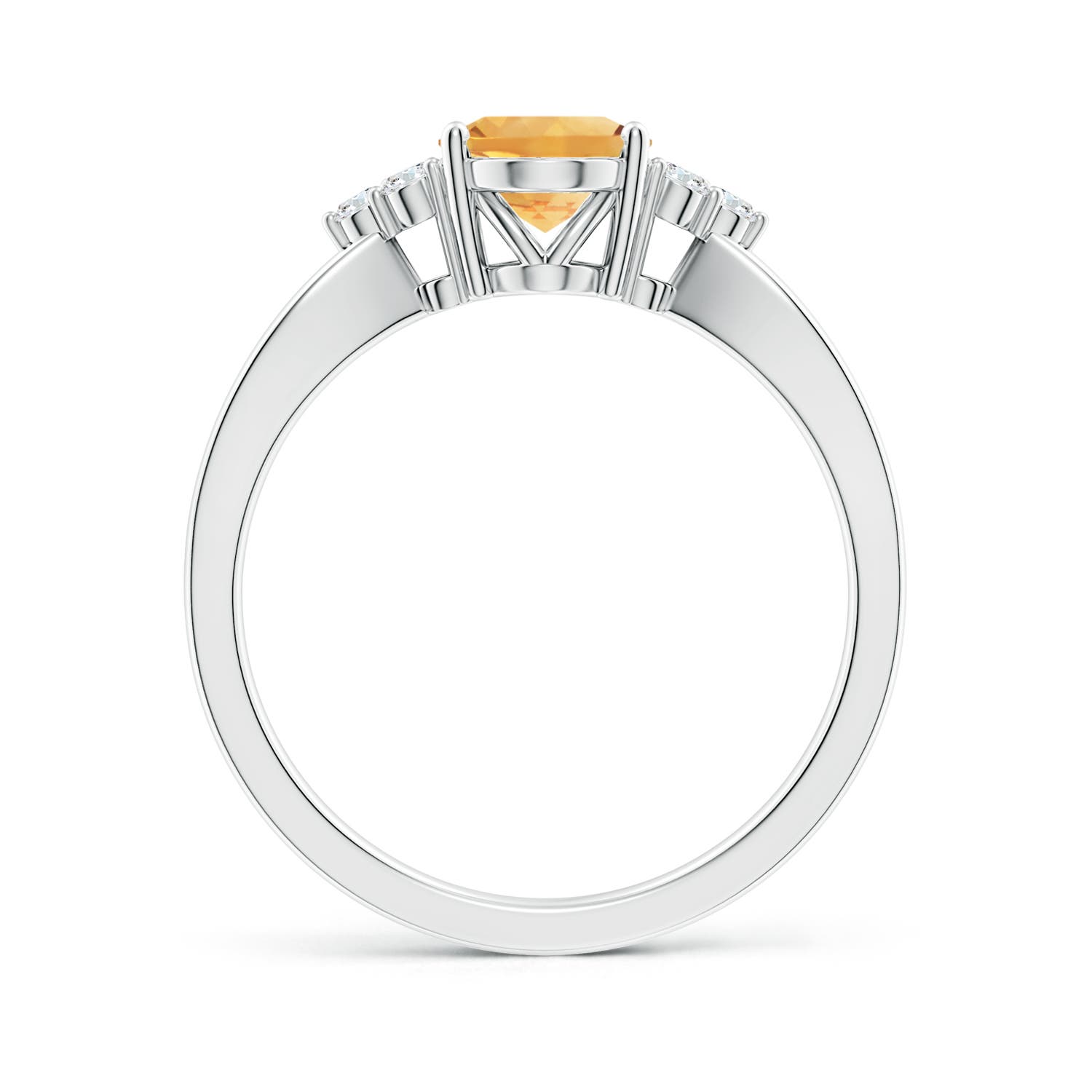 A - Citrine / 1.18 CT / 14 KT White Gold