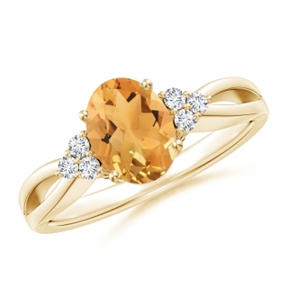 Oval A Citrine