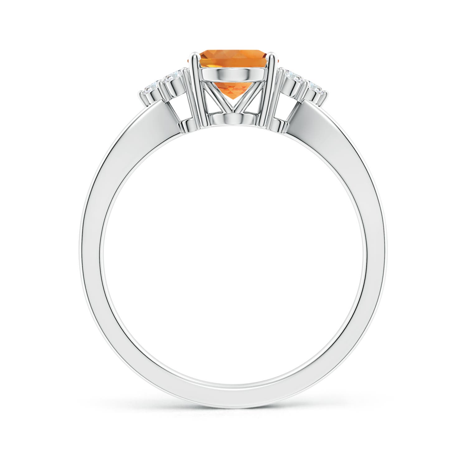 AAA - Citrine / 1.18 CT / 14 KT White Gold