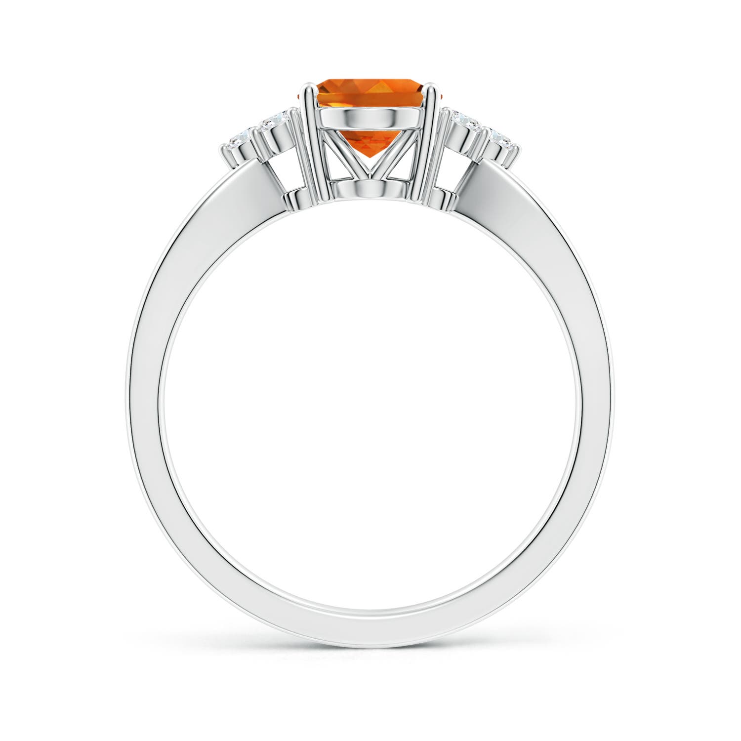 AAAA - Citrine / 1.18 CT / 14 KT White Gold