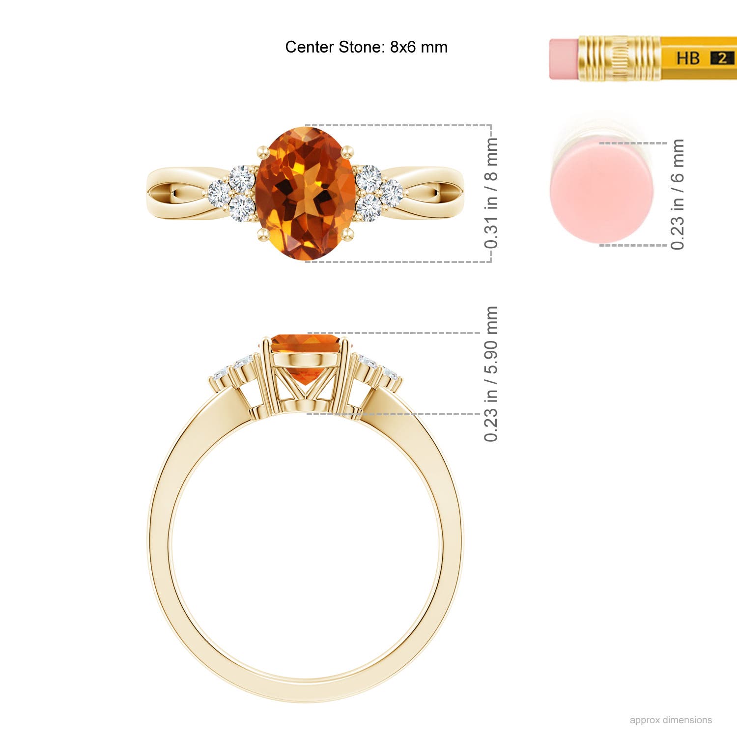 AAAA - Citrine / 1.18 CT / 14 KT Yellow Gold