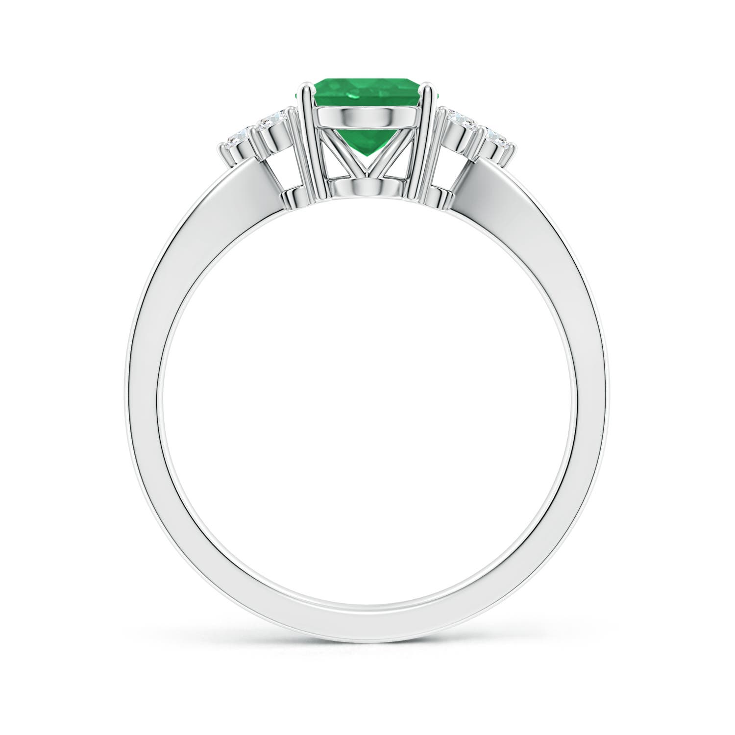 A - Emerald / 1.18 CT / 14 KT White Gold