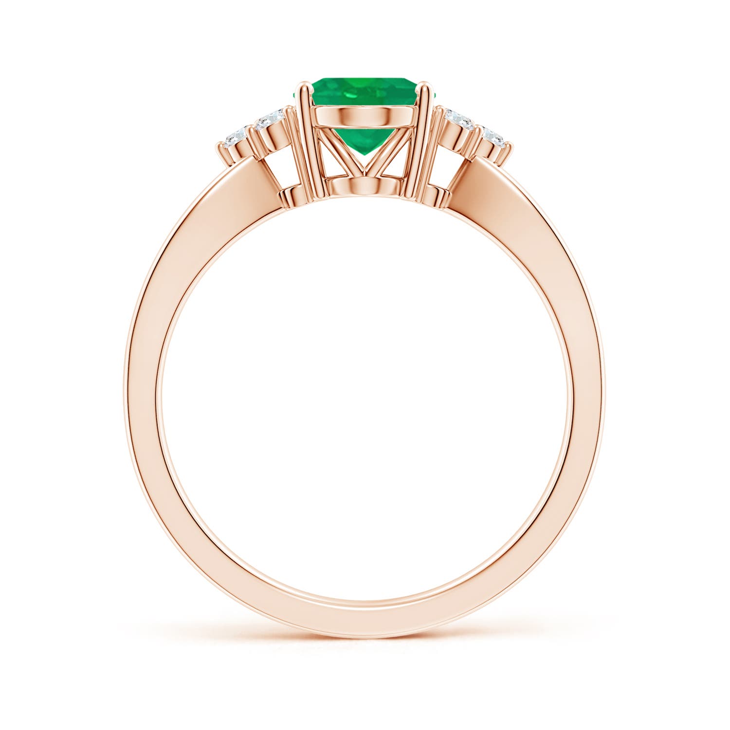 AA - Emerald / 1.18 CT / 14 KT Rose Gold