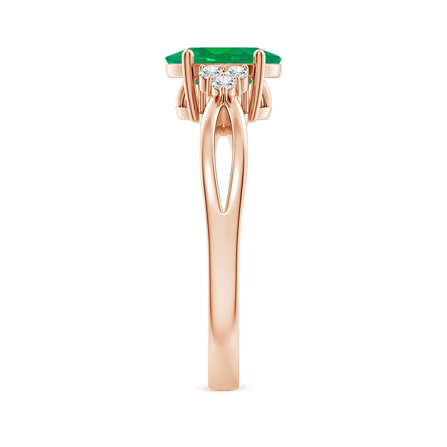 AA - Emerald / 1.18 CT / 14 KT Rose Gold