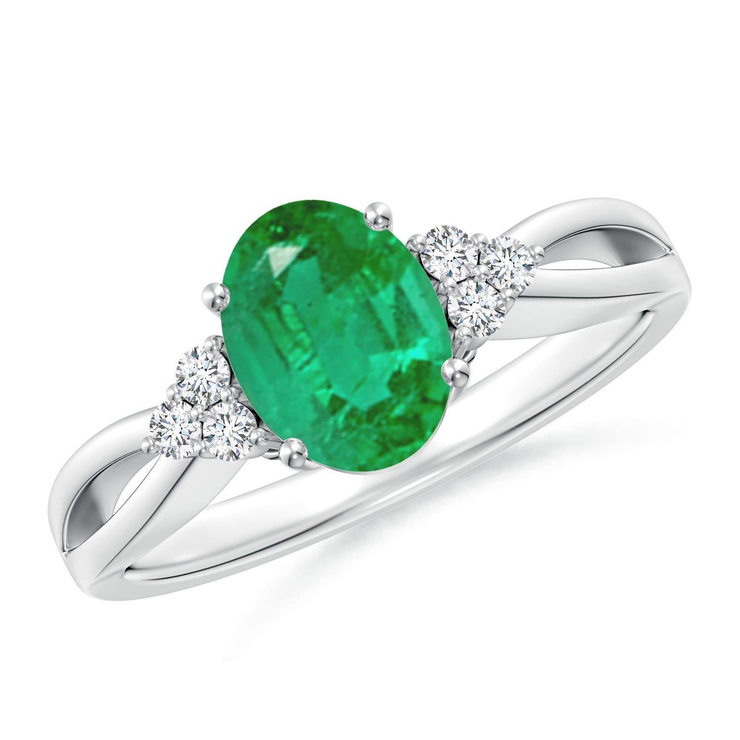 AA - Emerald / 1.18 CT / 14 KT White Gold